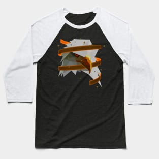 Eagle - 3D Art Polygonal Animal Baseball T-Shirt